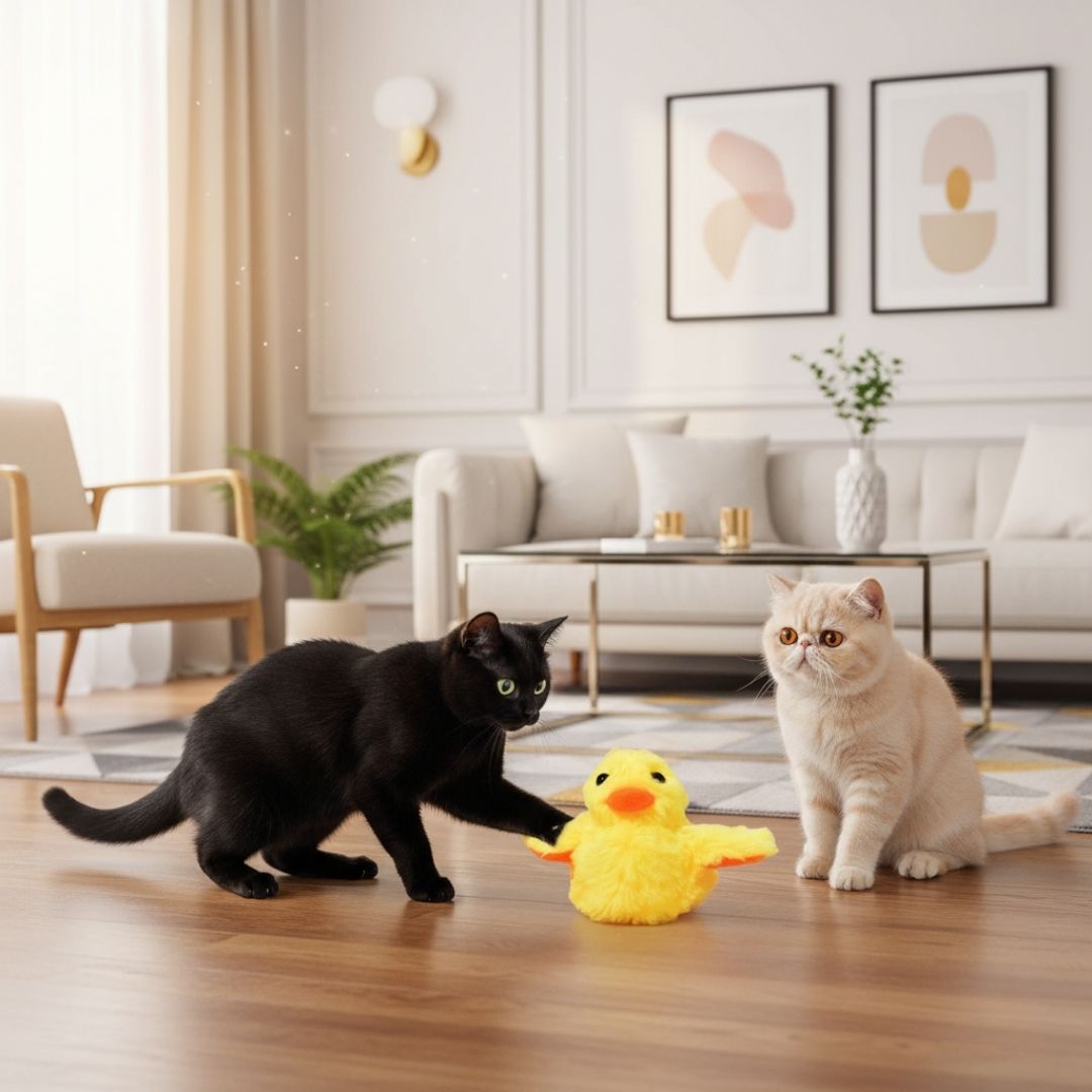 Brinquedo Interativo Pato Pula-Pula