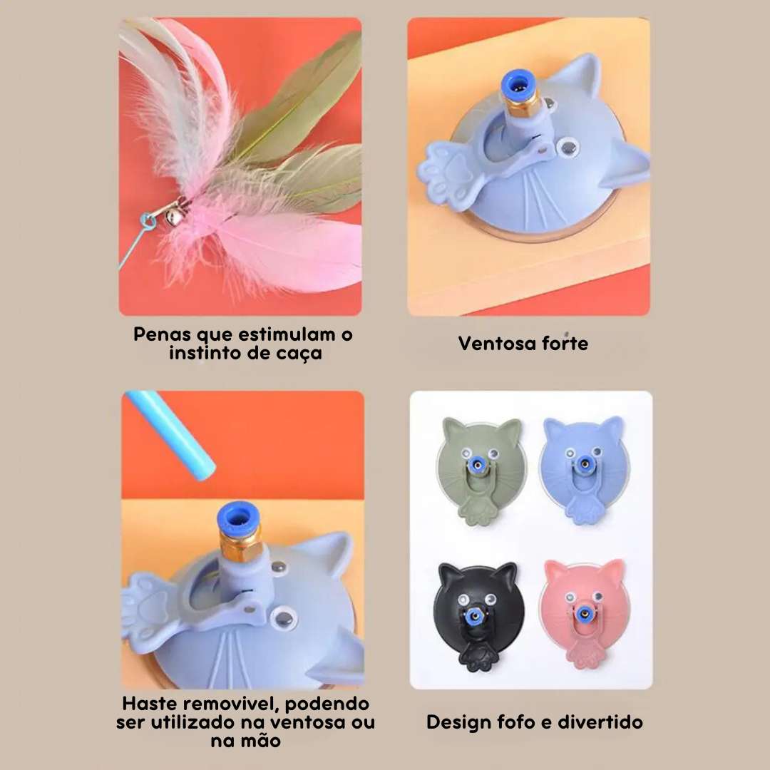 Haste Ventosa Interativa para Gatos